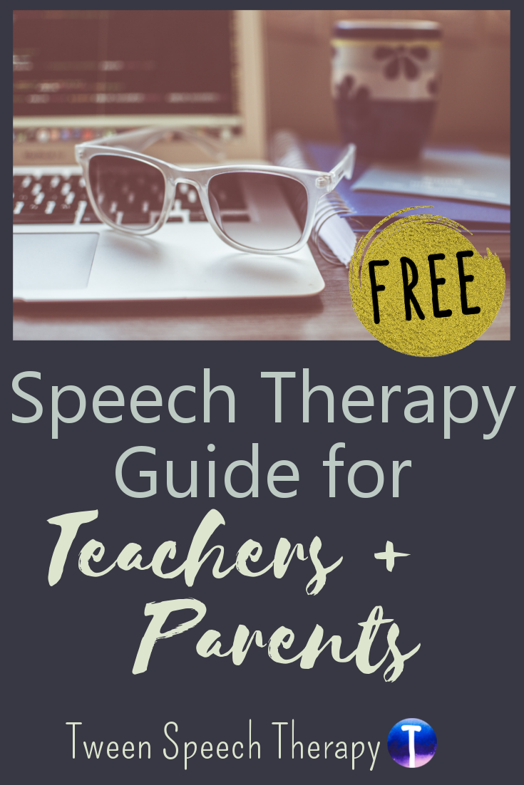 Speech Therapy Guide for Teachers and Parents