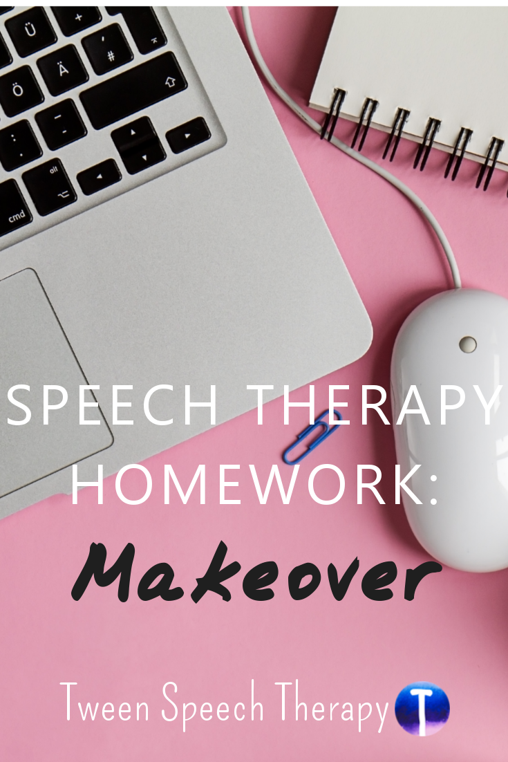 speech therapy and homework
