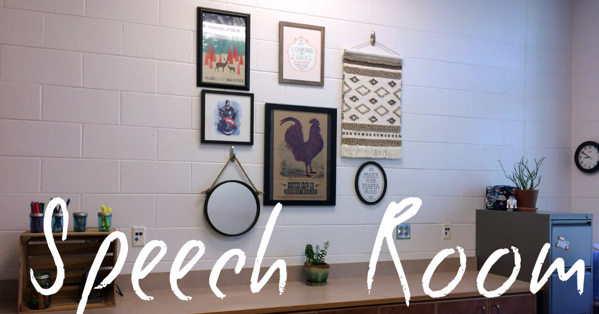 Speech Room Decor Gallery Wall - Tween Speech Therapy