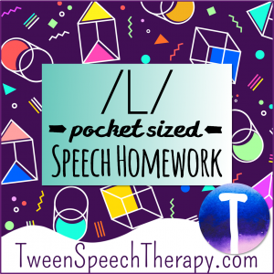 L Pocket Sized Speech Homework