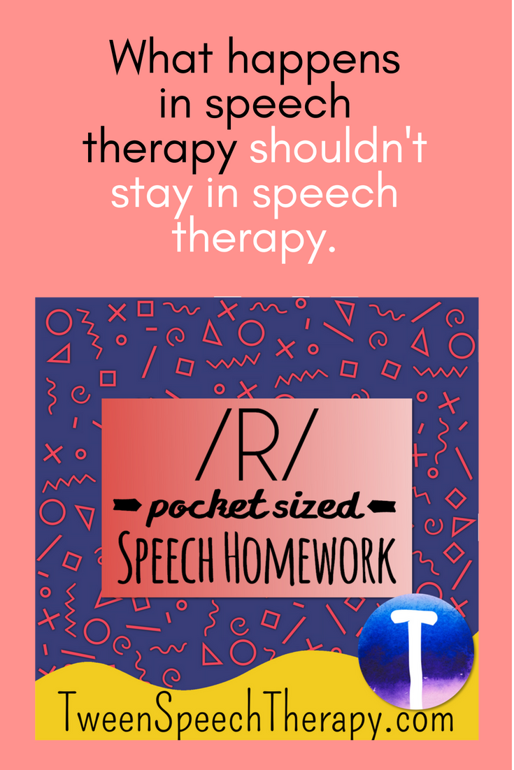 /R/ Pocket Sized Speech Homework