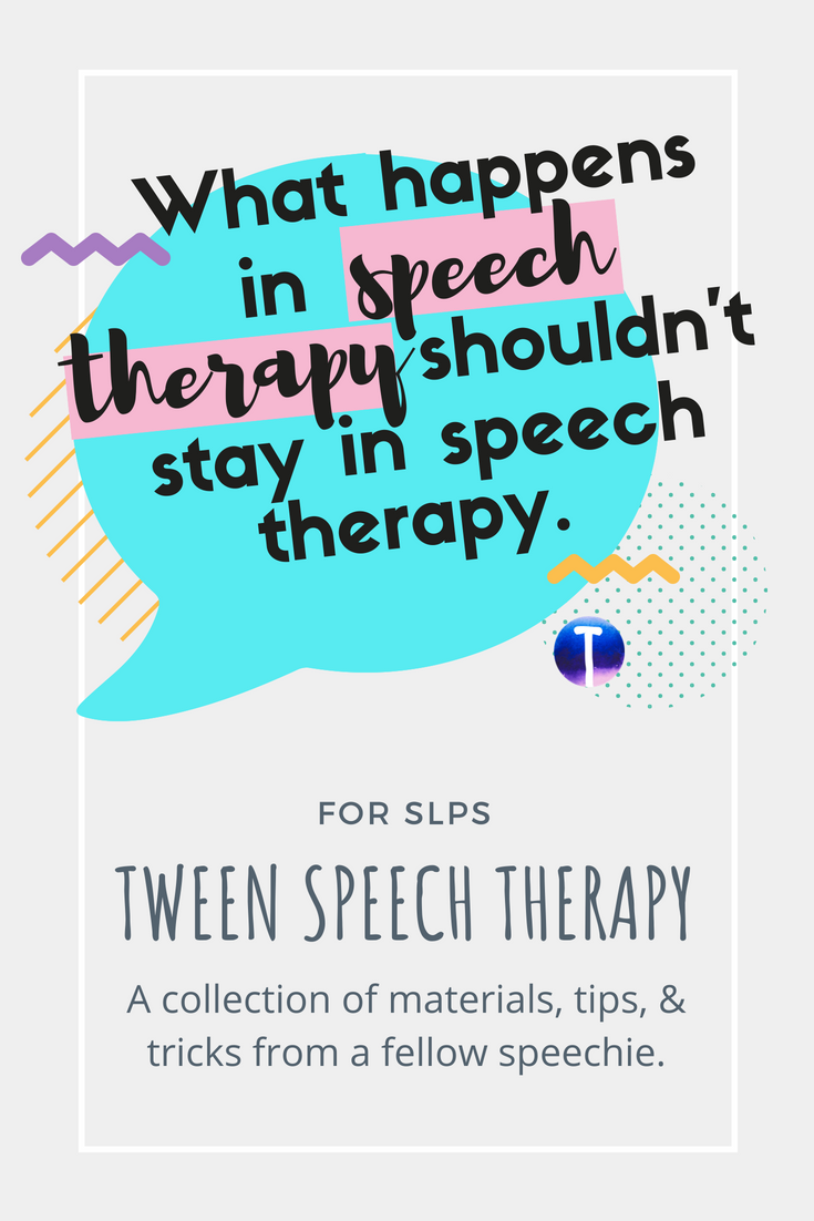 <h1>Speech Therapy Ideas for Adolescents and Tweens</h1>