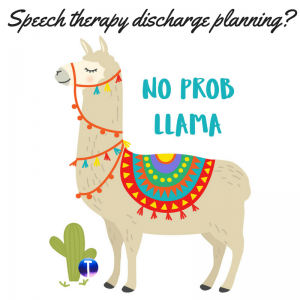 speech therapy discharge planning